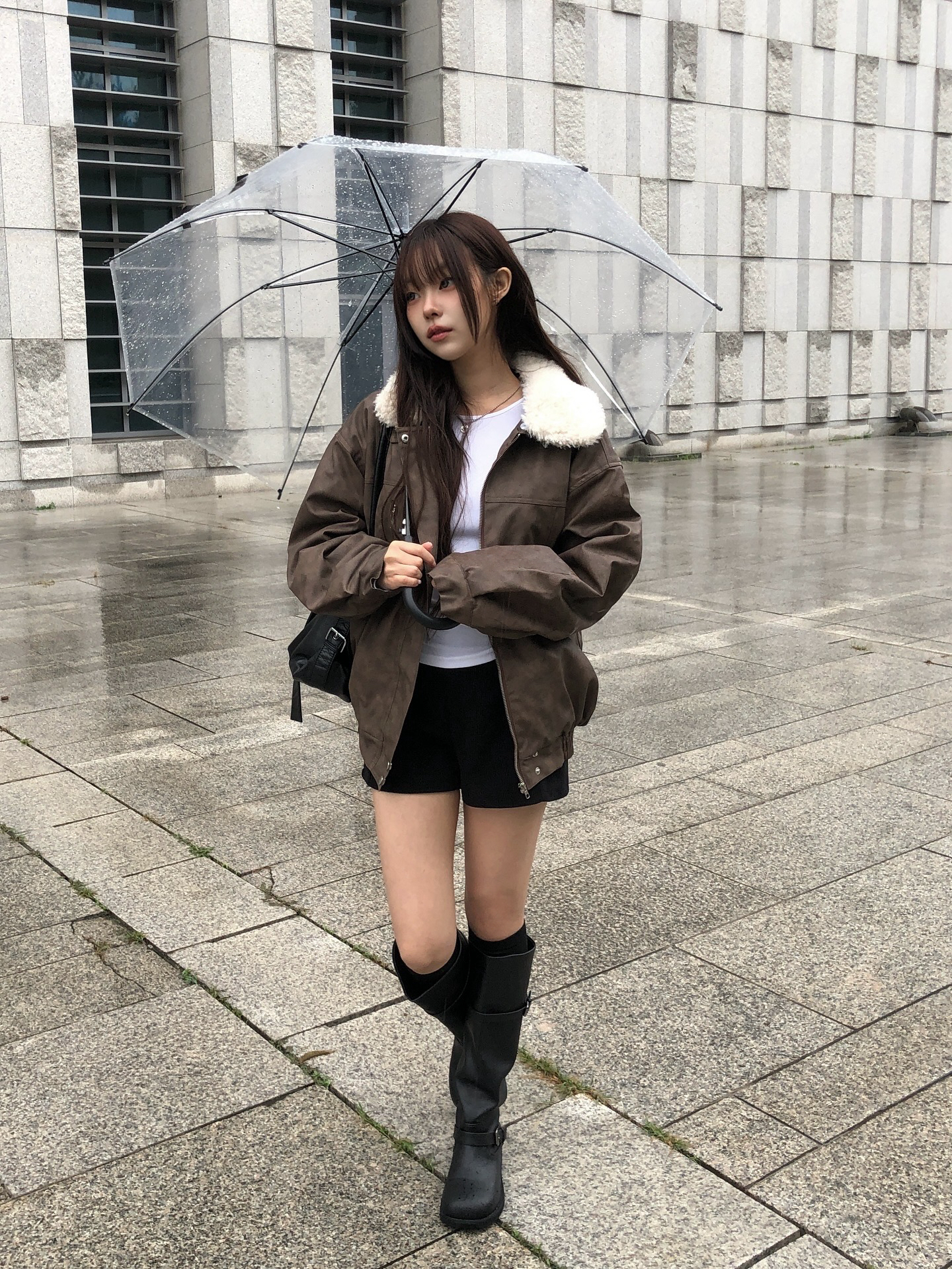 サイドファスナーコーデュロイショートパンツ