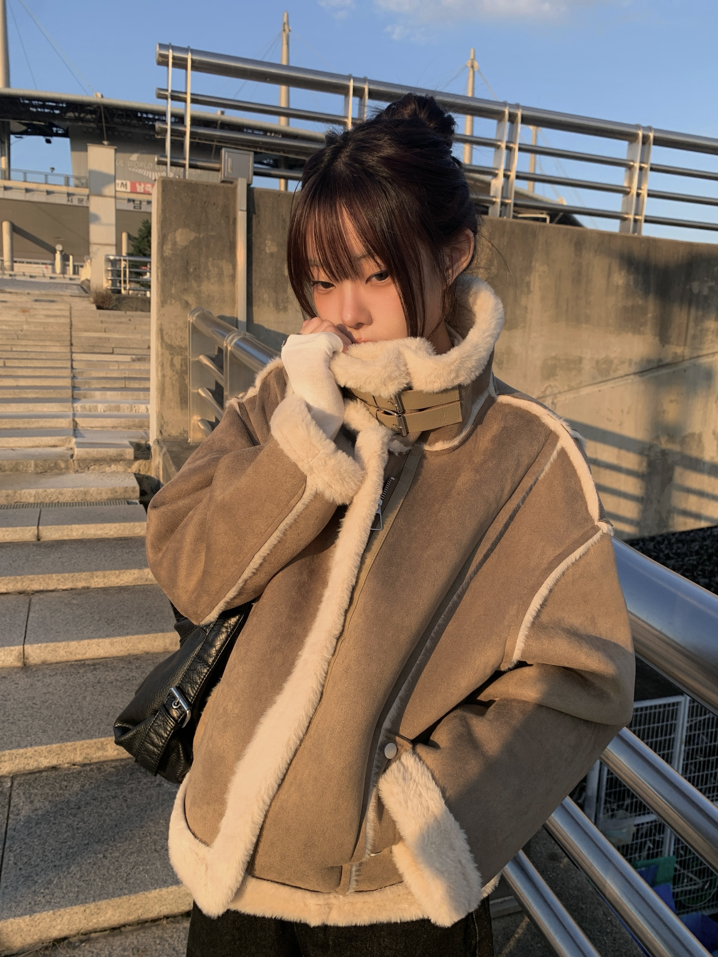 ファー/ムートンコート アウター レディース - ブランド