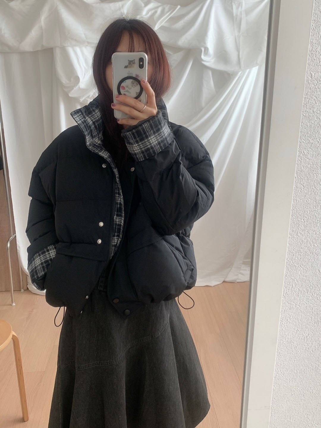 チェックパターンベストダウン | ファッション通販サイト NUGU