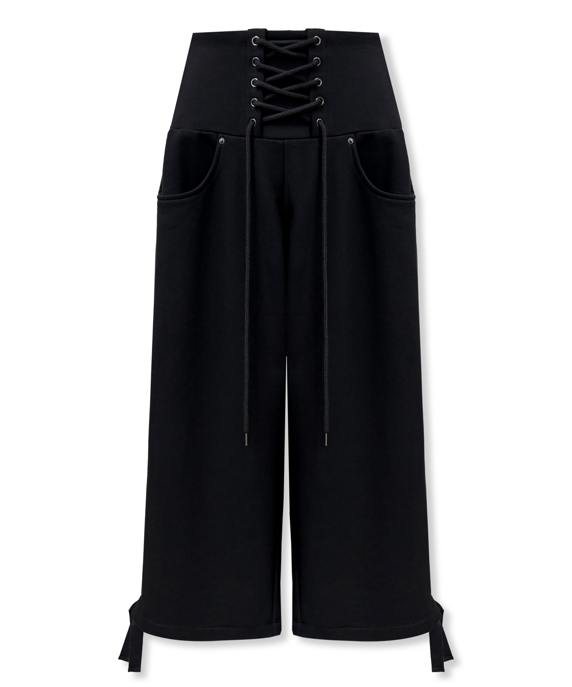 韓国　jichoi スカートパンツ jichoi COMFORT] 24-002 SLIM SKIRT PANTS - BLACK | ファッション通販