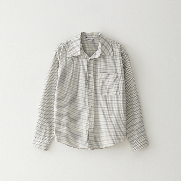Bluesf plain formal checkered shirt