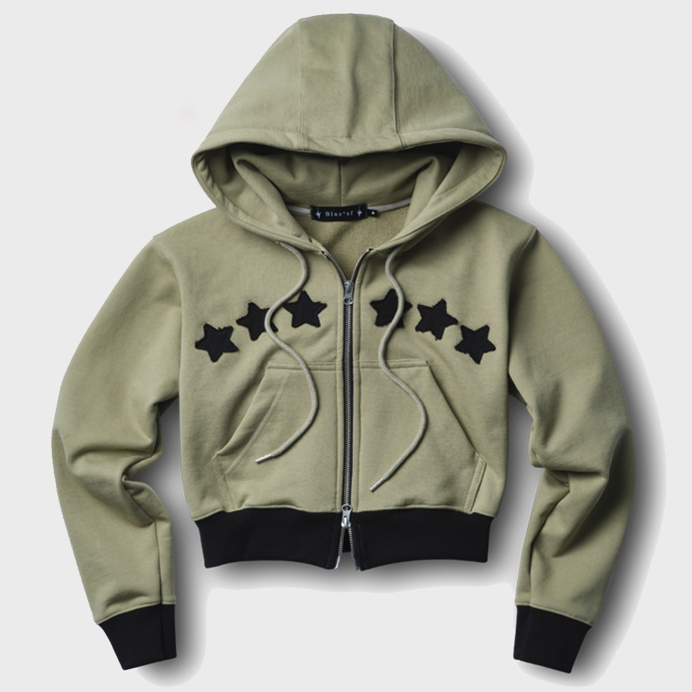 Bluesf Star Dusty Hood zip-up