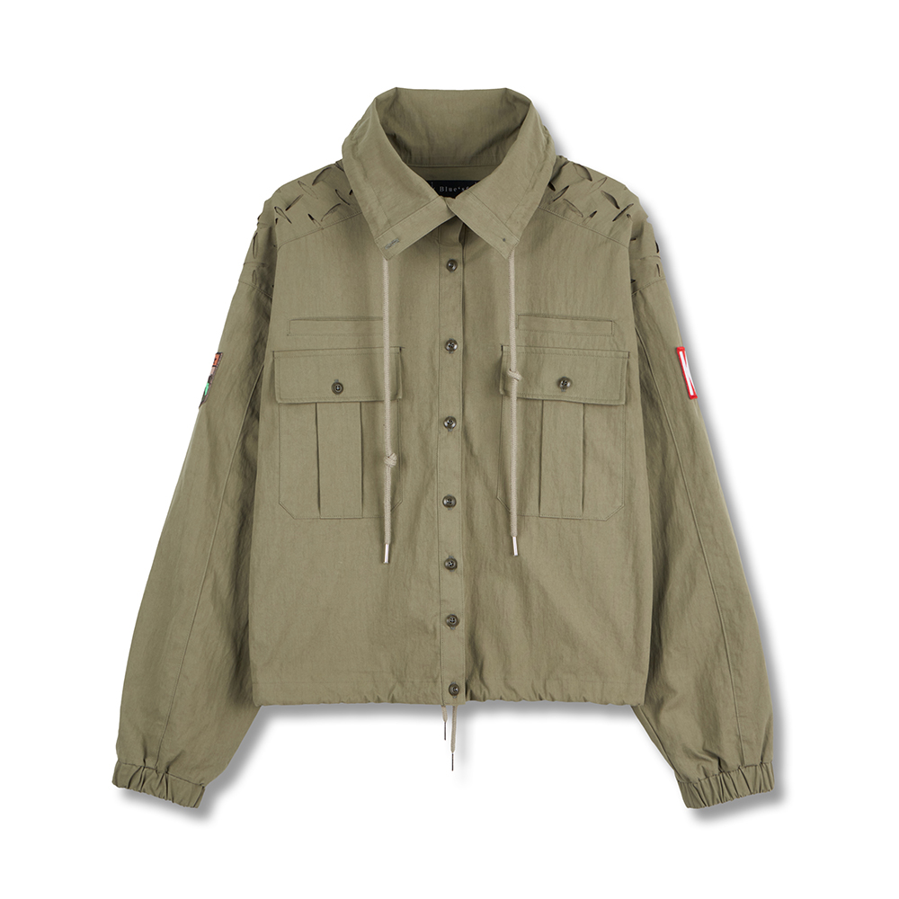 Bluesf Garden Snip Trench Short Work Jacket