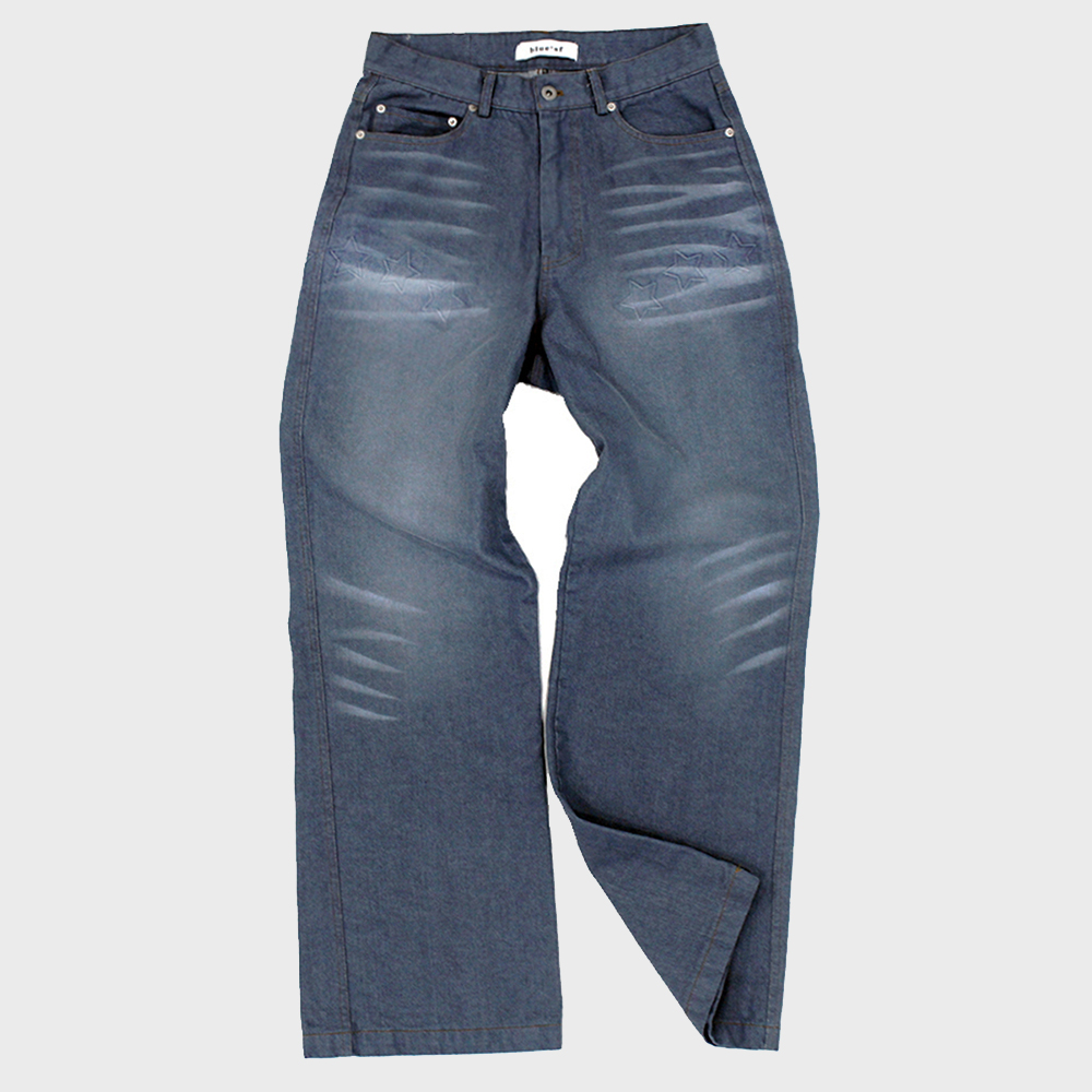 Bluesf Washing Star Denim Pants