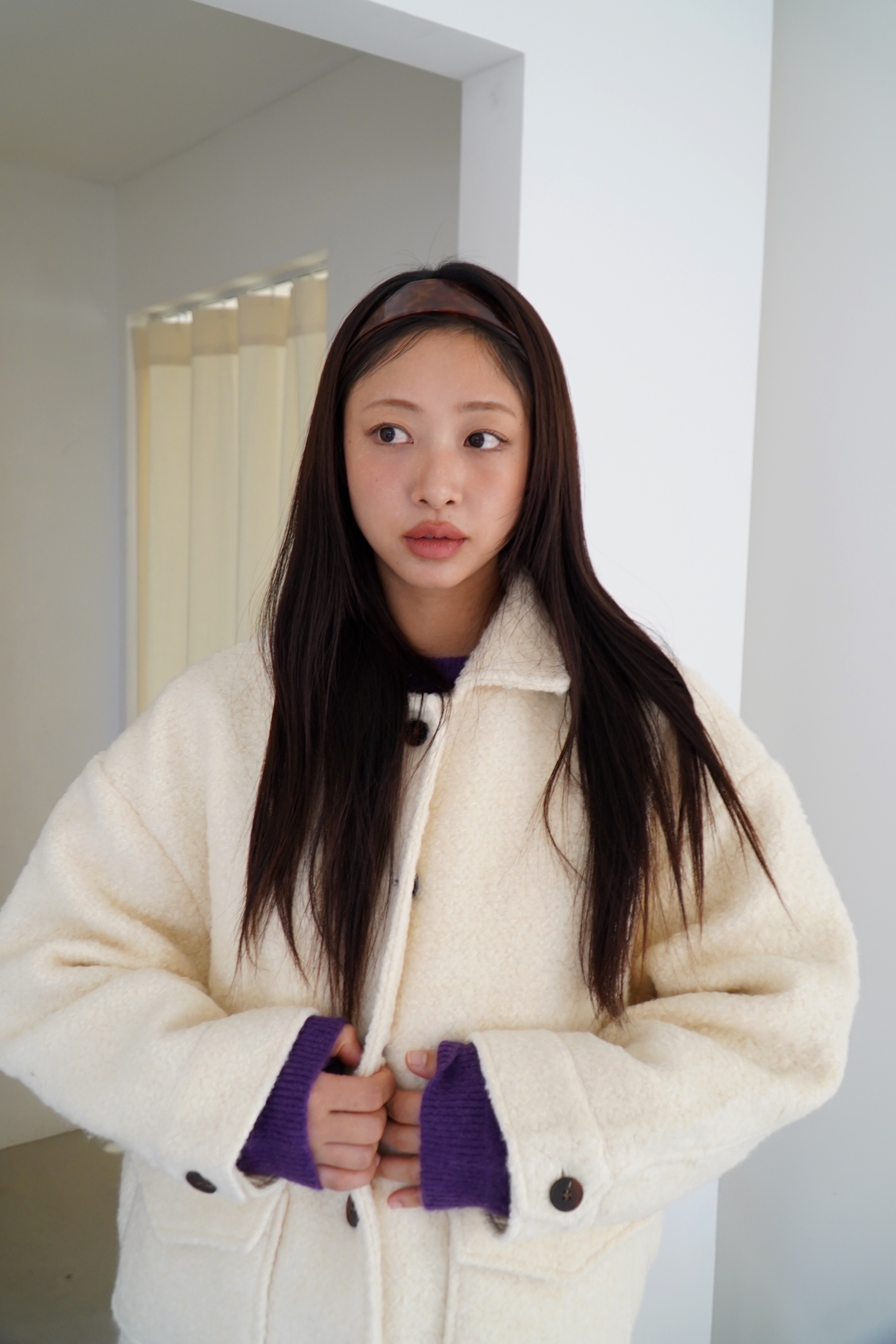 [Influencer pick] [5th reorder] Soft breeze boucle coat - Ivory