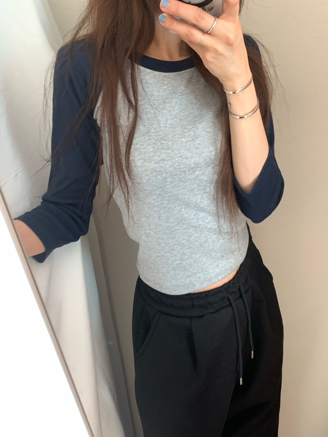 7分袖ラグランTシャツ