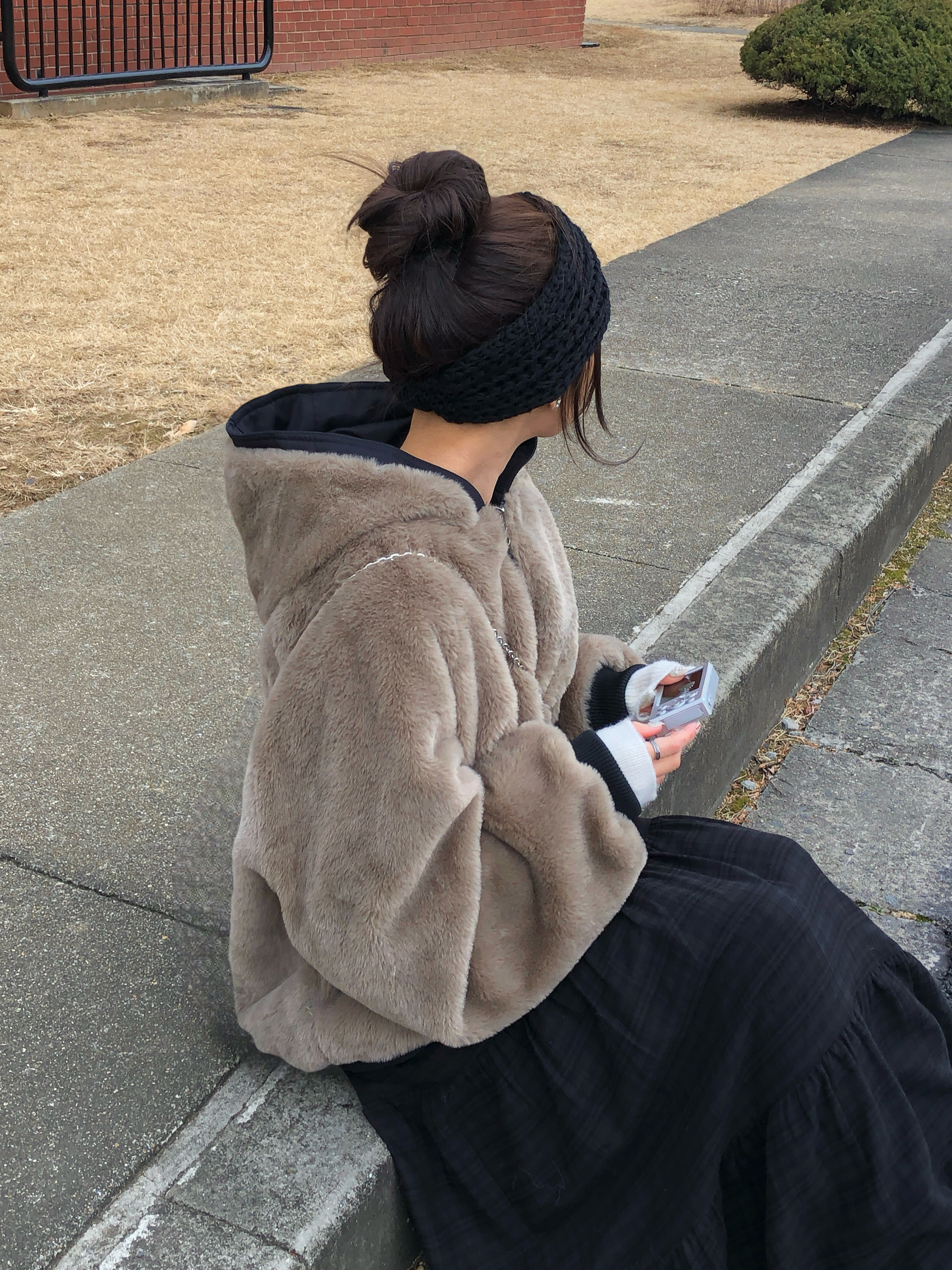 ケーブル編みリボンニットヘアバンド | ファッション通販サイト NUGU