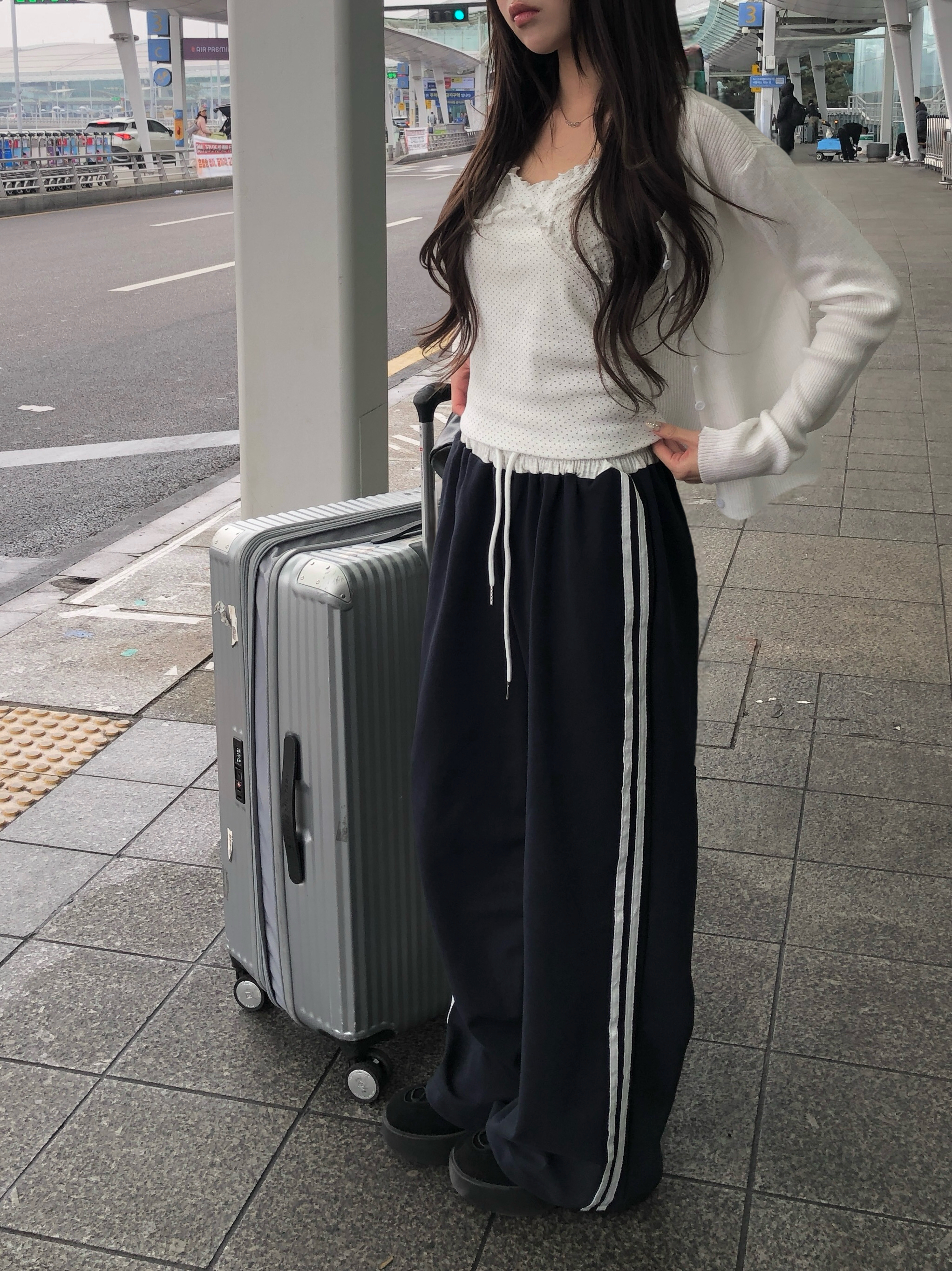 トラックラインウエストスウェットパンツ