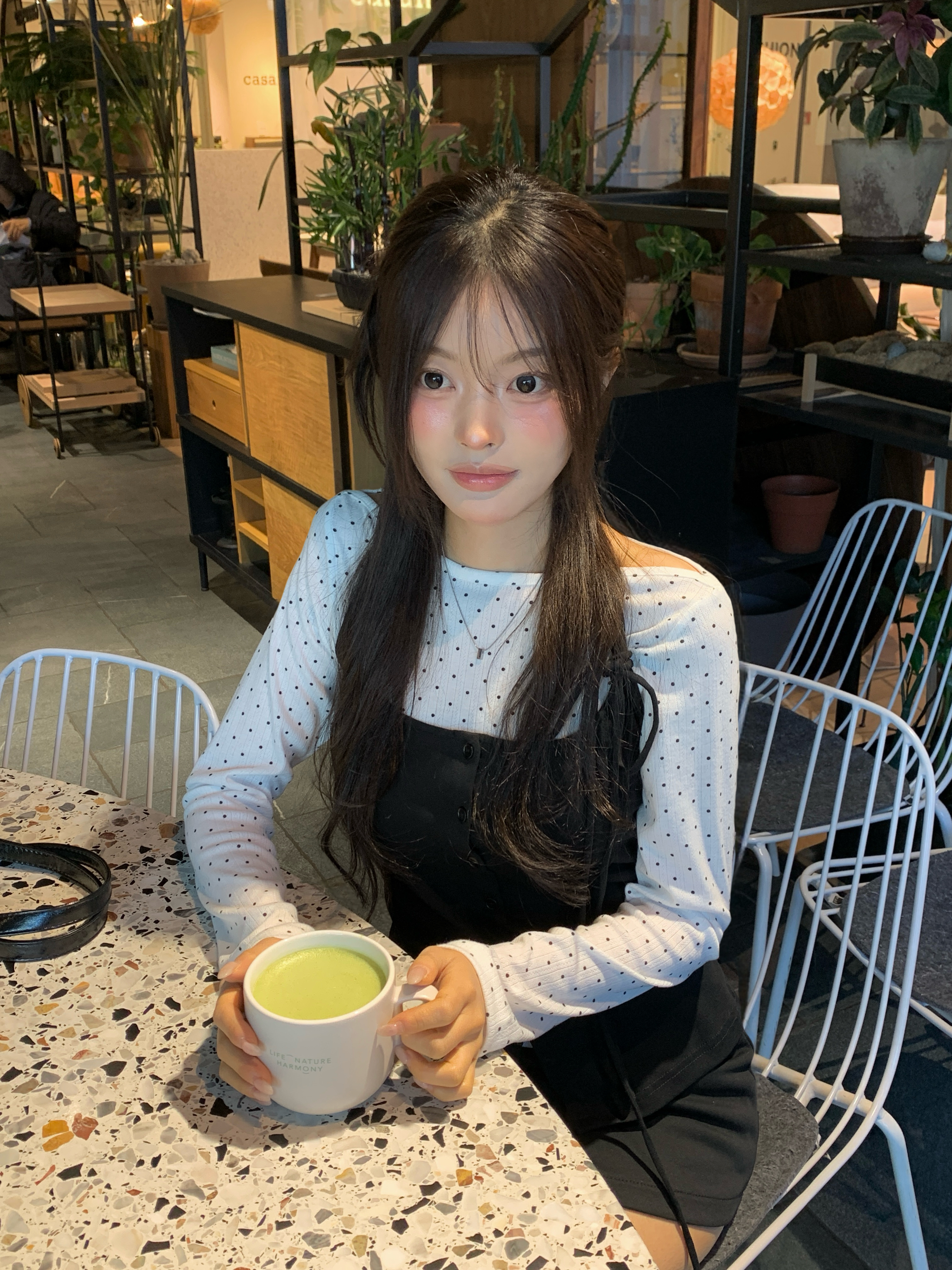 ドット ホルターネック タンクトップ セット