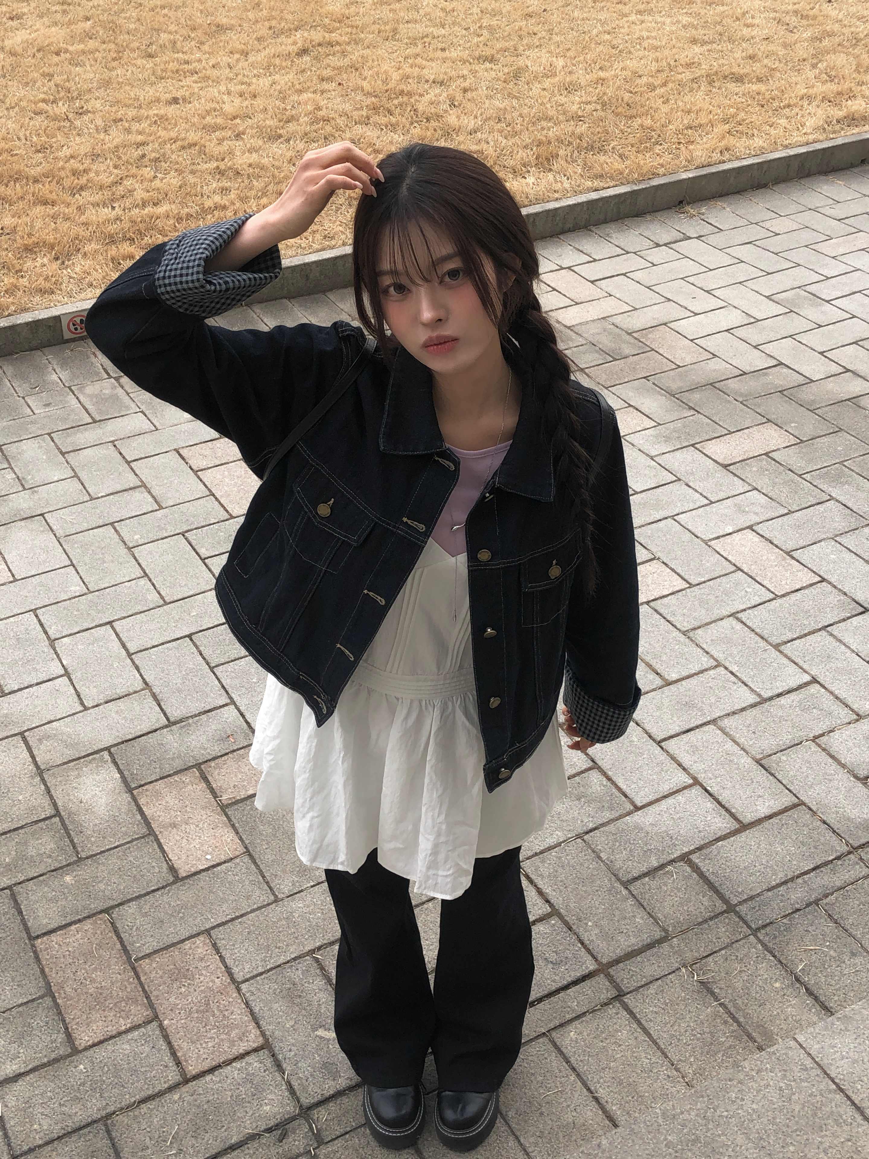 フレアVネックキャミワンピース