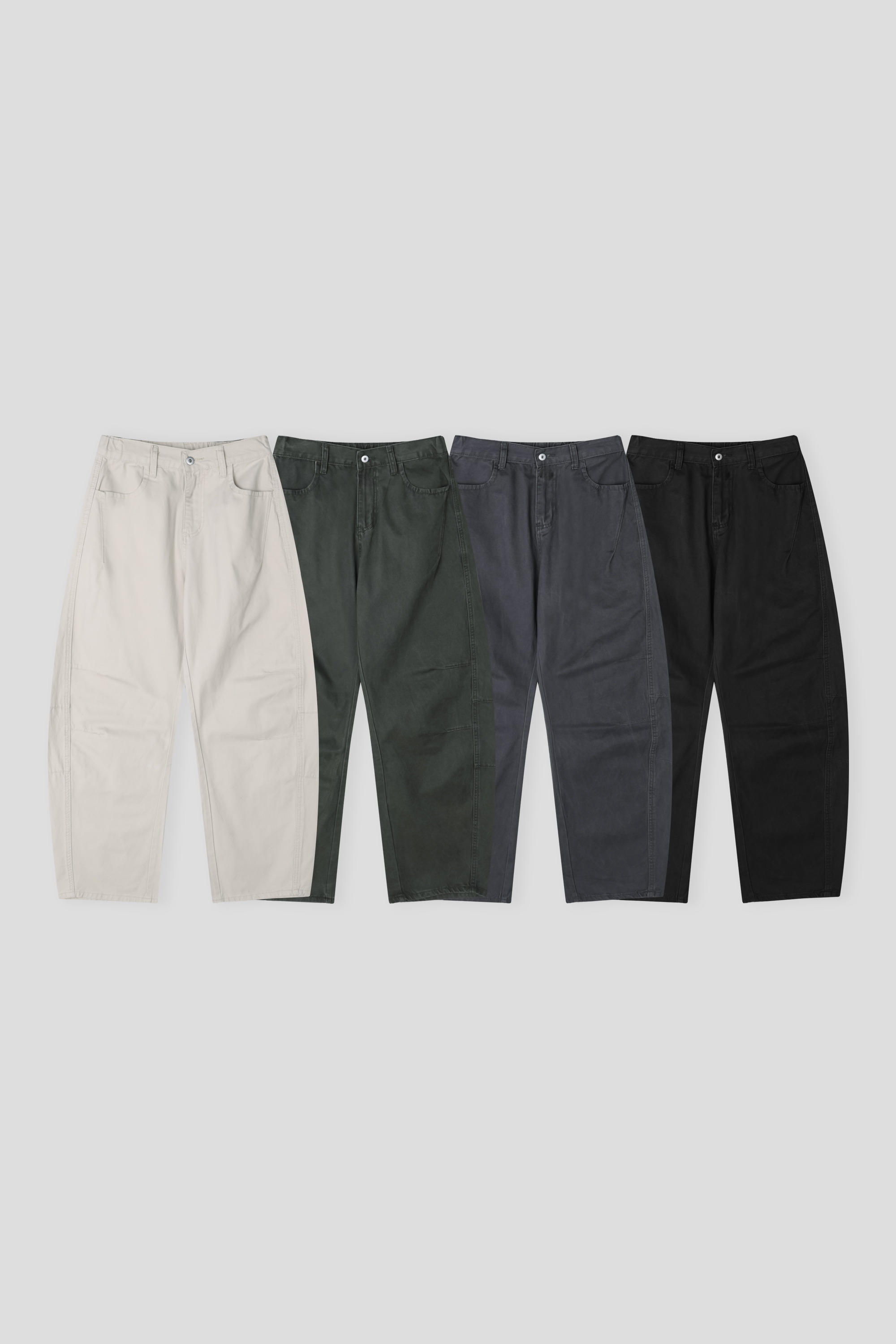 4color)ピグメント加工コットンカーブパンツ | ファッション通販サイト