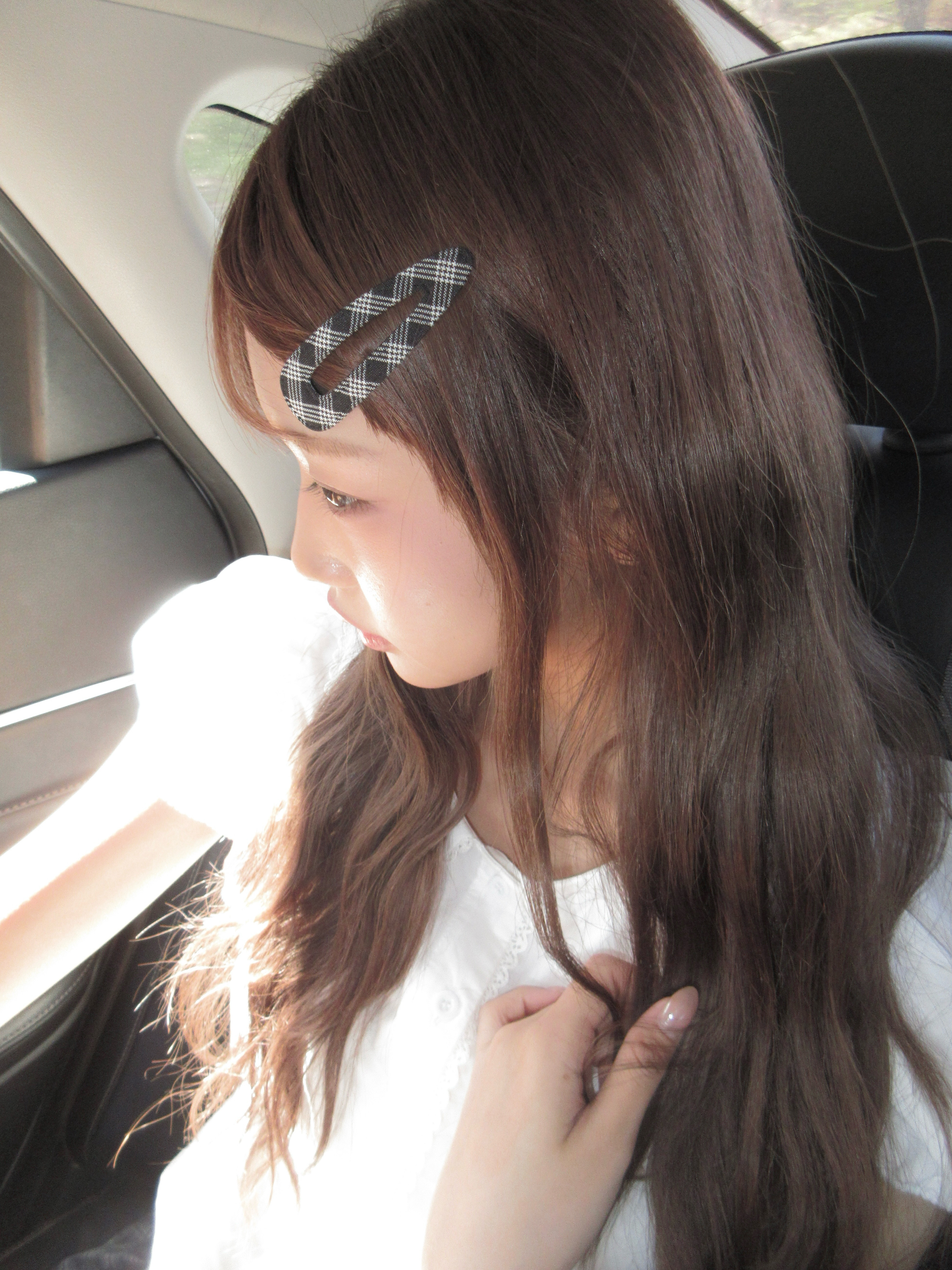 三角スクエア型チェックヘアピン