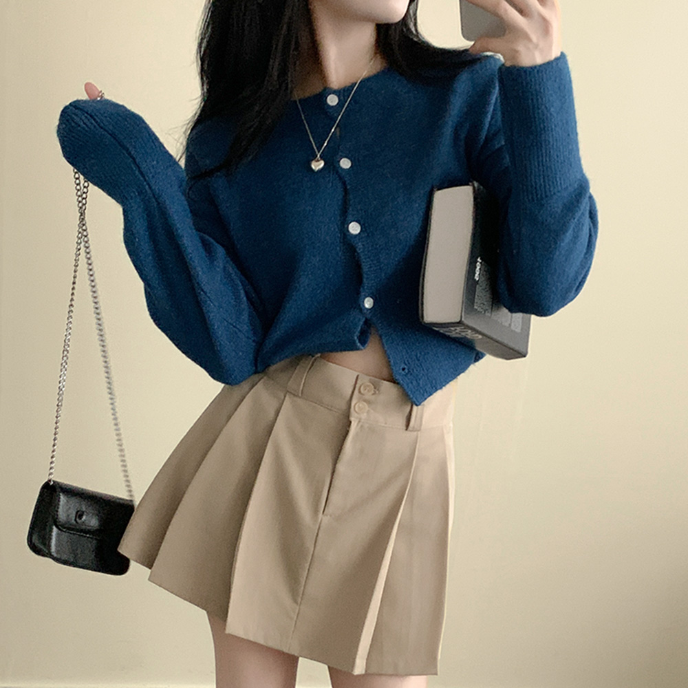 デイリーラウンドニットカーディガン (9color) | ファッション通販