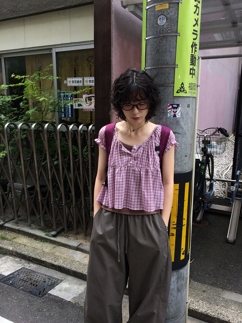 チェックパフブラウス | ファッション通販サイト NUGU