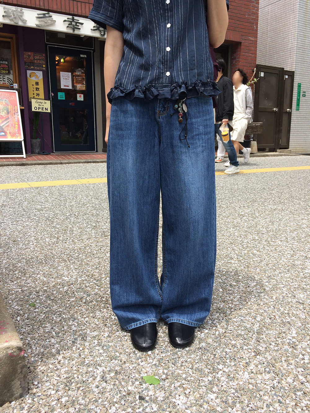 サマーデニムワイドパンツ