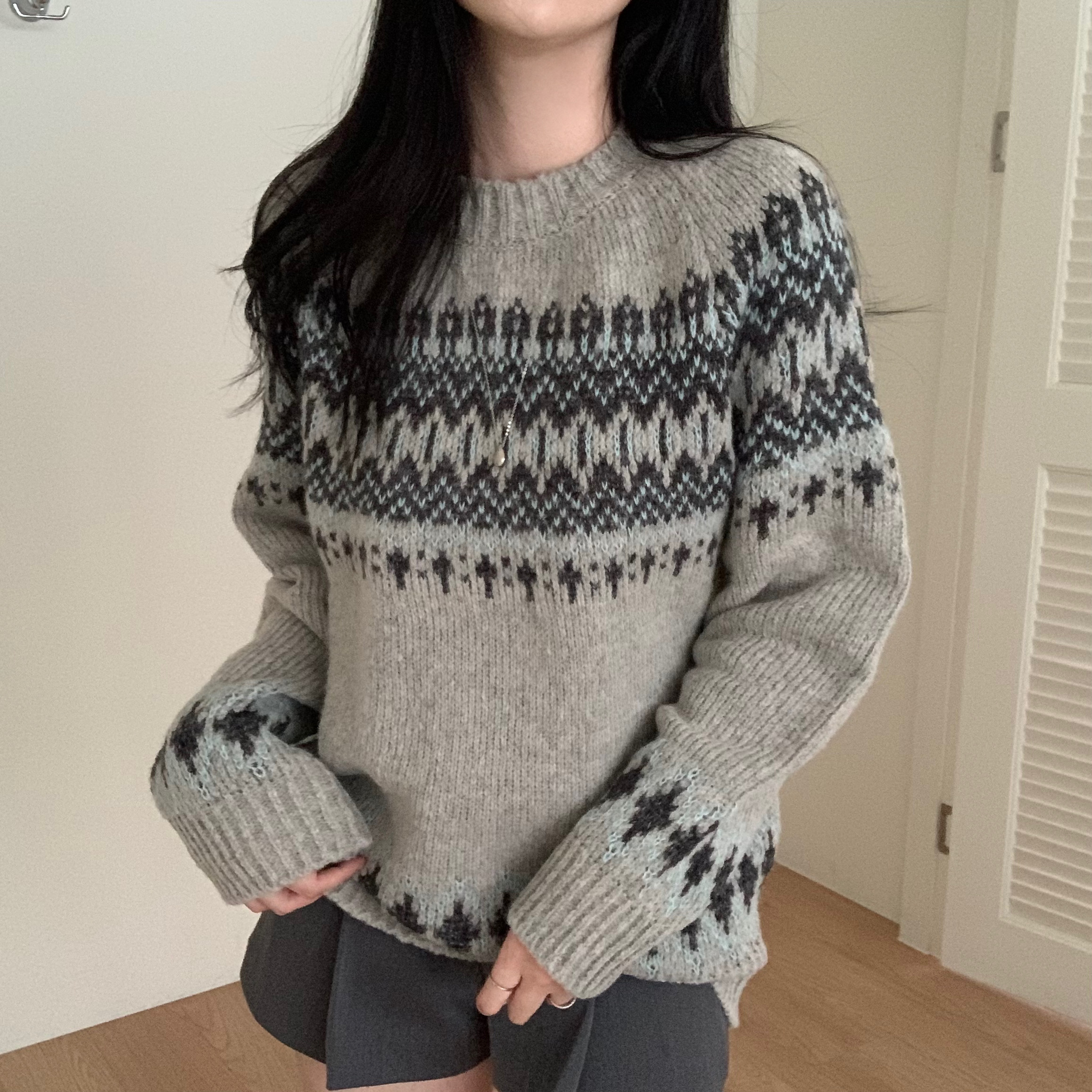 ノルディック フェアアイル ニット