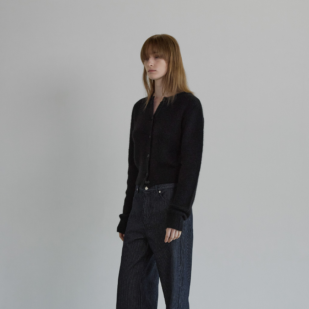 Kidmohair cardigan - Black
