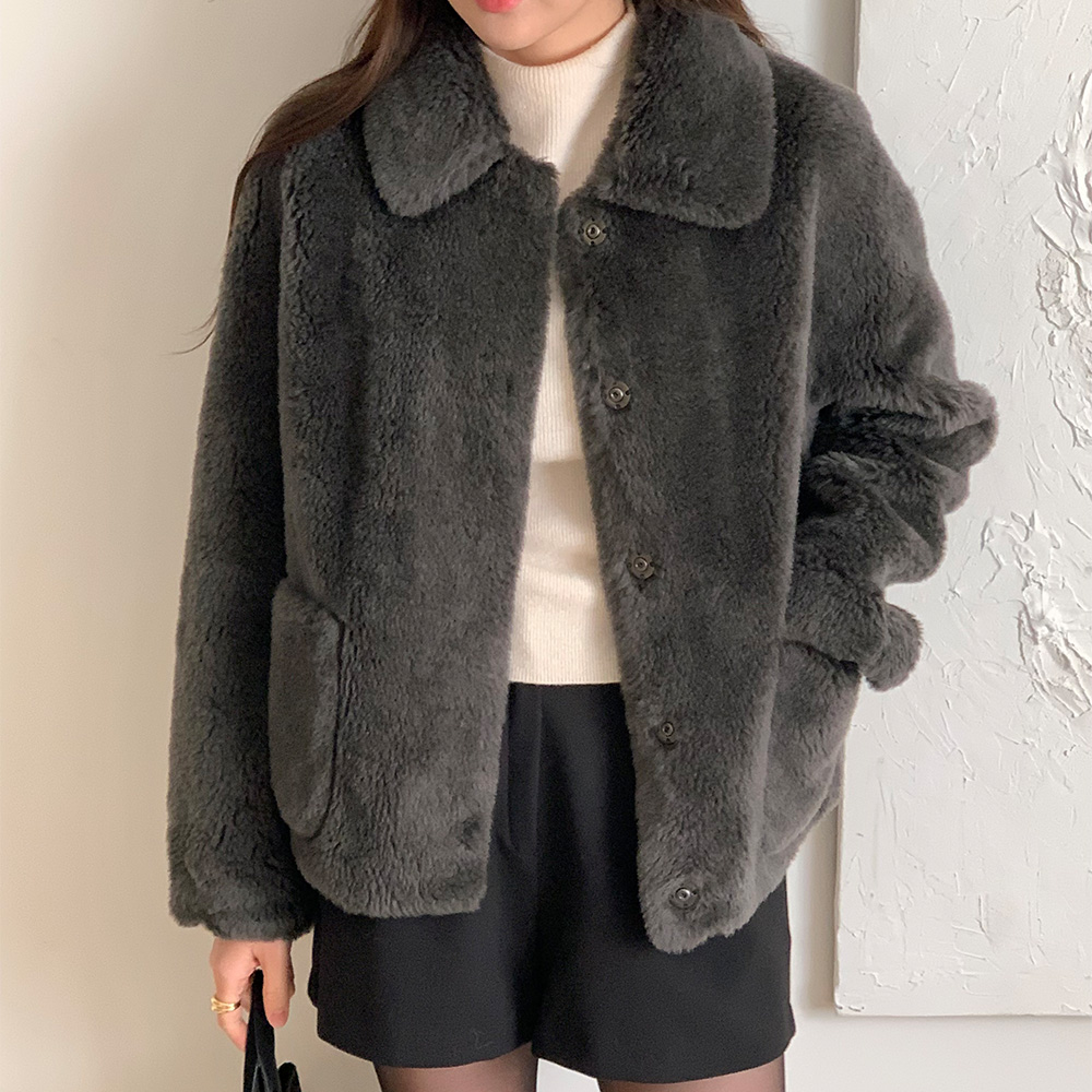 Real wool daily jacket [Gray]