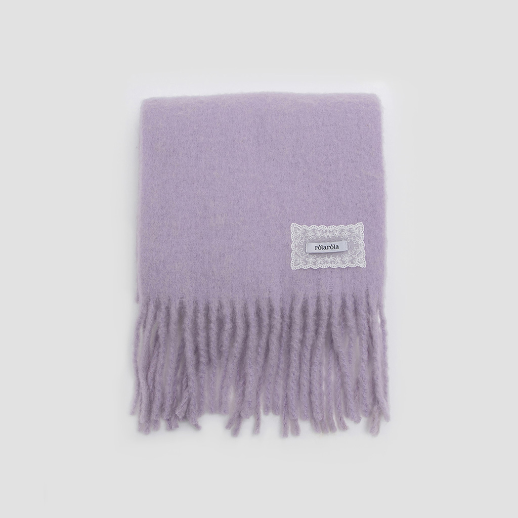 LACE LABEL HAIRY MUFFLER LAVENDER | ファッション通販サイト NUGU