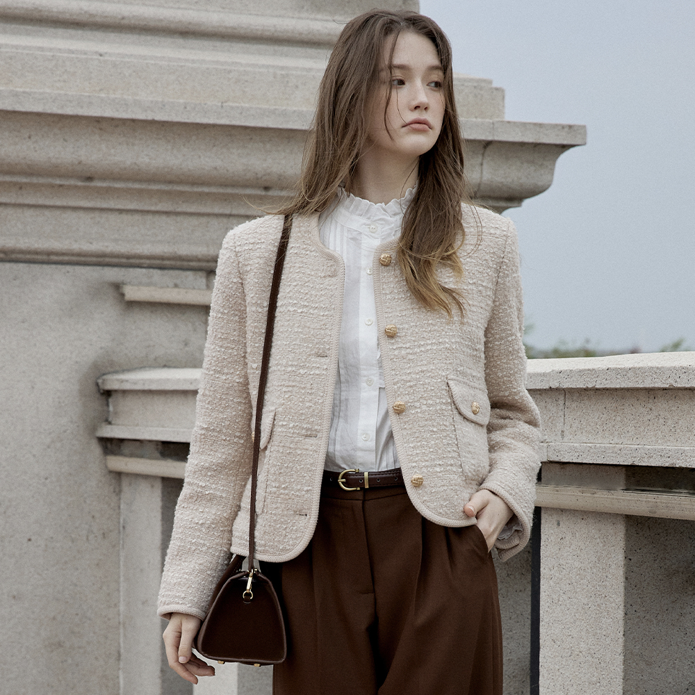 LIRIEN woolen skirt_golden beige | ファッション通販サイト NUGU