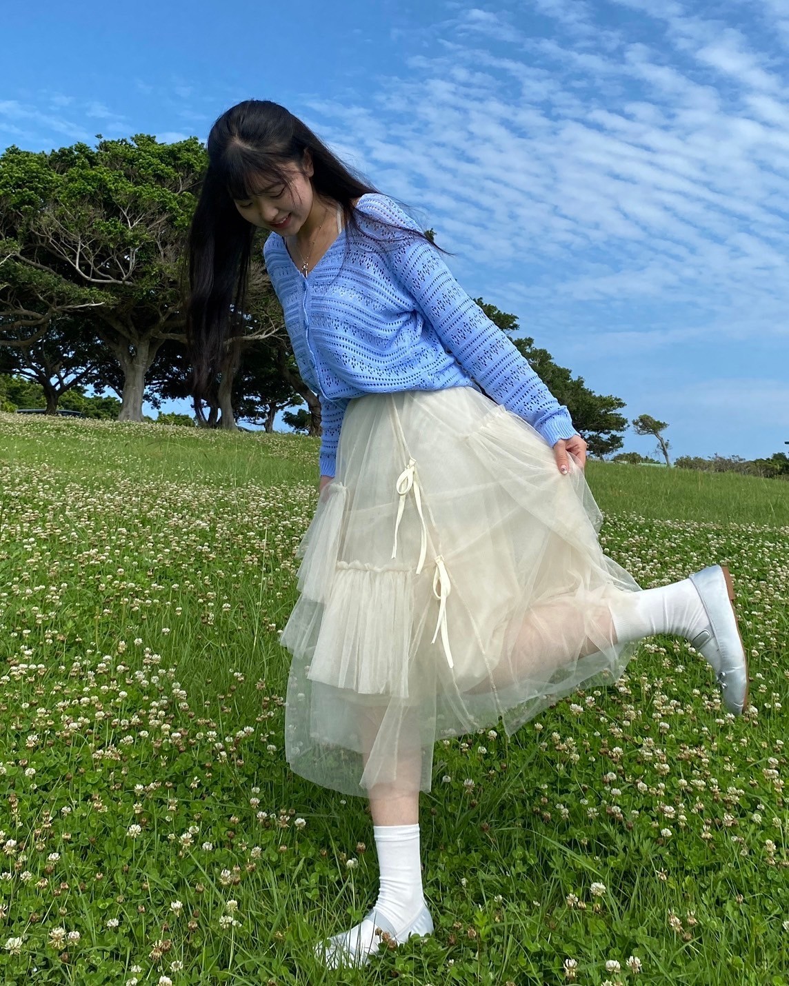 ヴァクトーヴォヤージュ チュールリボンスカート ANG様専用 Vaqutaux ヴァクトーボヤージュチュールリボンスカート