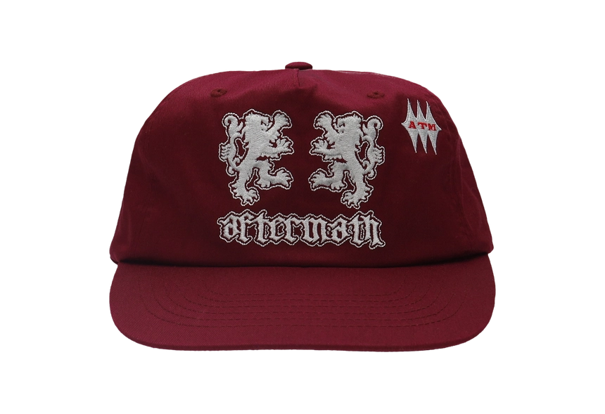 LION BALL CAP 버건디 전면.png