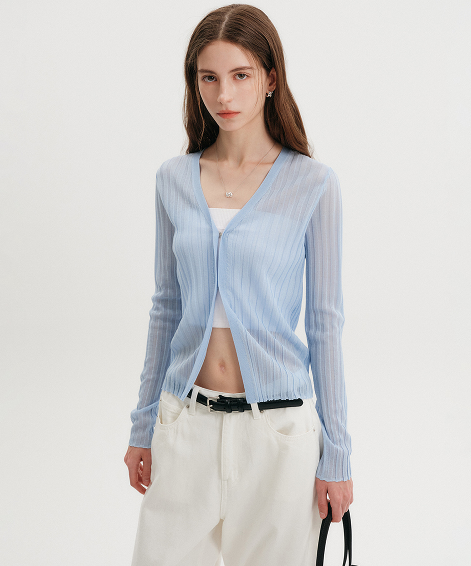 TINA SUMMER KNIT CARDIGAN_BLUE