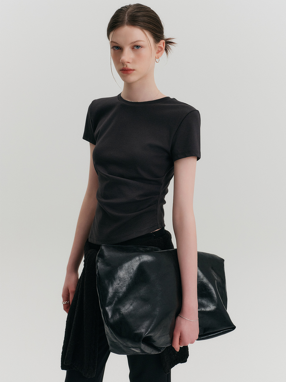 ZEZE UNBLANCE T-SHIRT_CHARCOAL