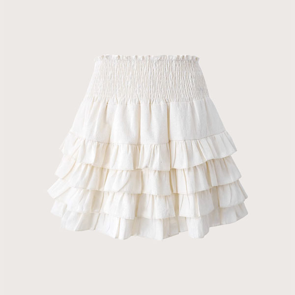 フレアプリーツハイウエストスカート