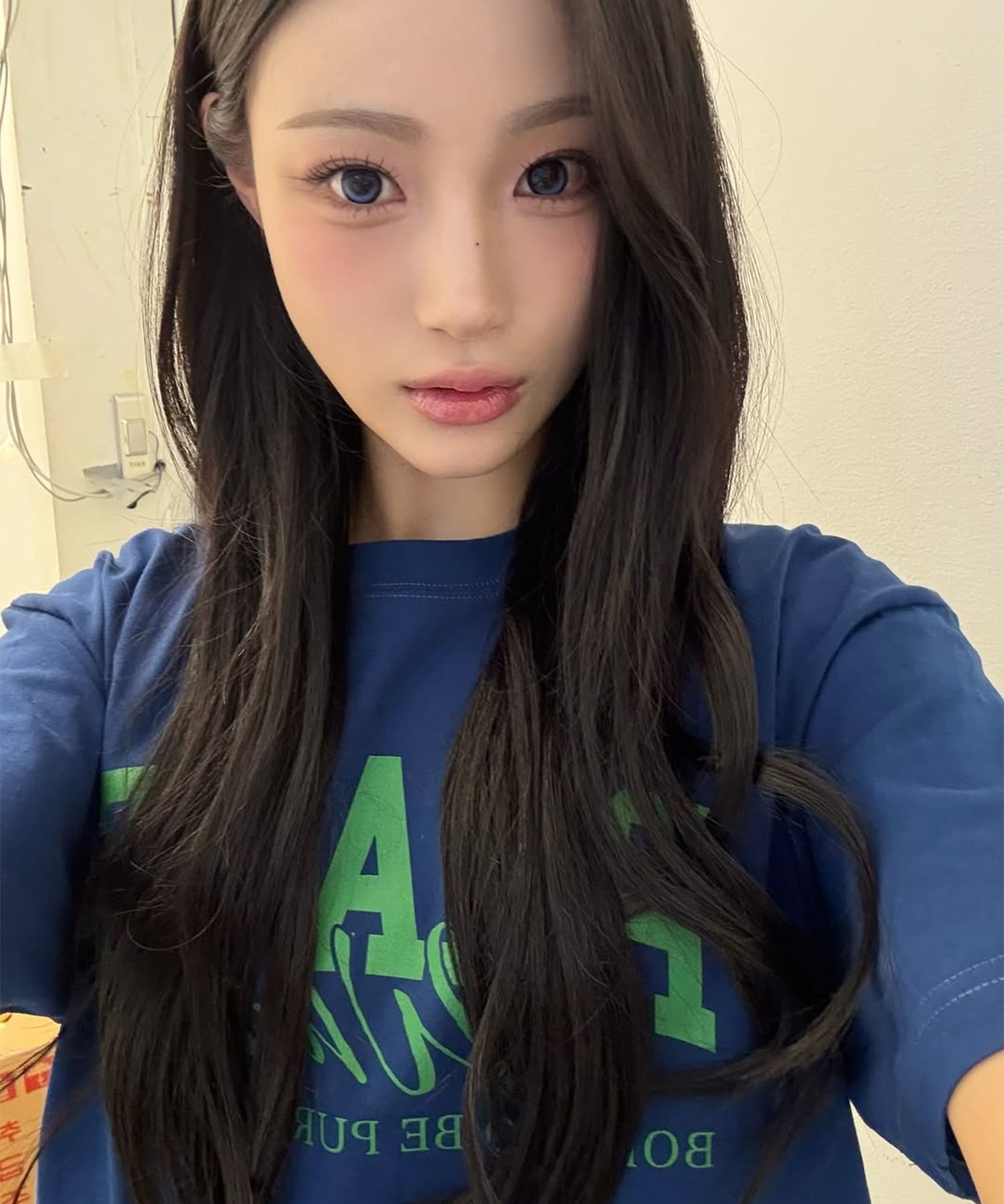 [PHASE_1] LUX LOGO TEE_DARK BLUE / 8802026-ST13