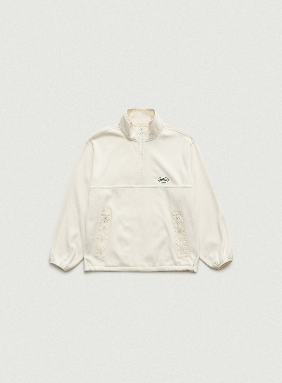 【購入特典】Laska Fleece Half-Zip Pullover_Ivory