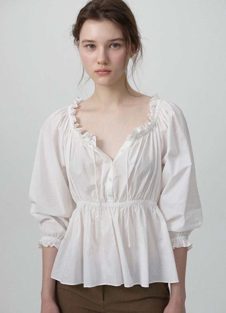 Liore Frill Button Blouse_Butter_12.jpg