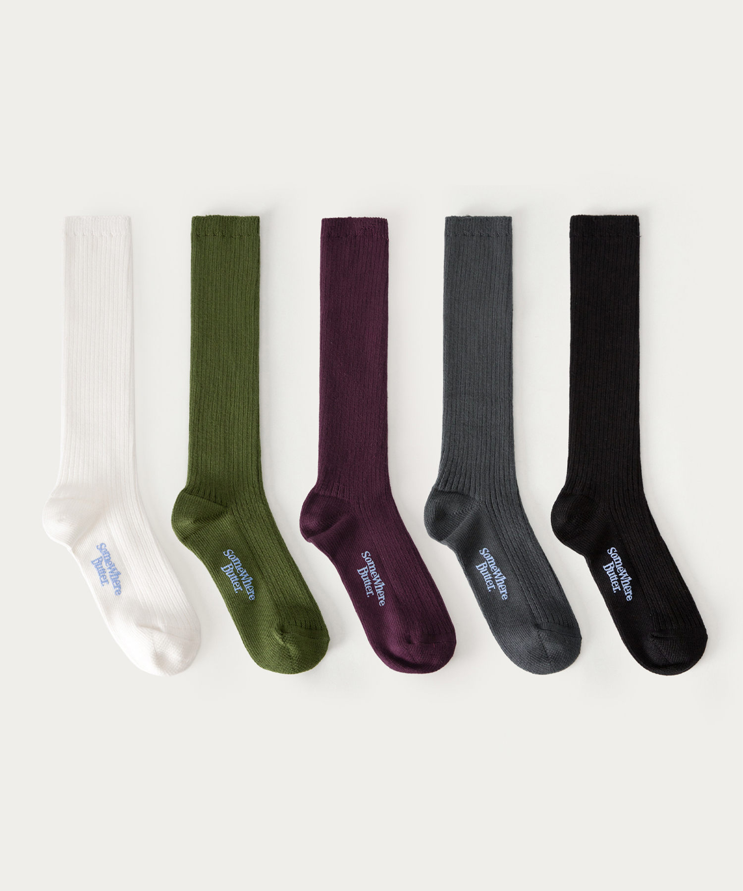 Long Essential Knit Socks - 5Color