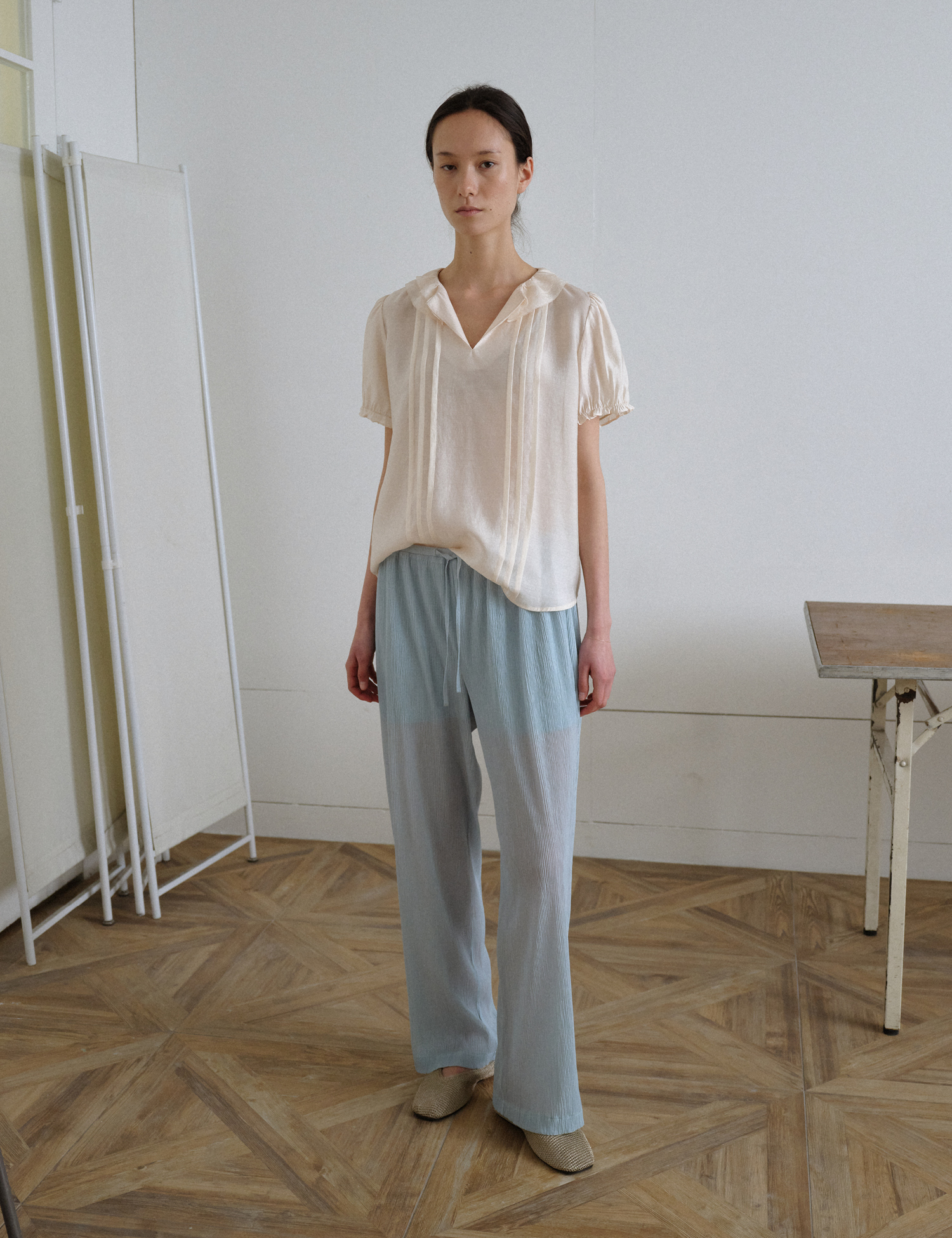 Loue Chiffon Blouse (Peach)