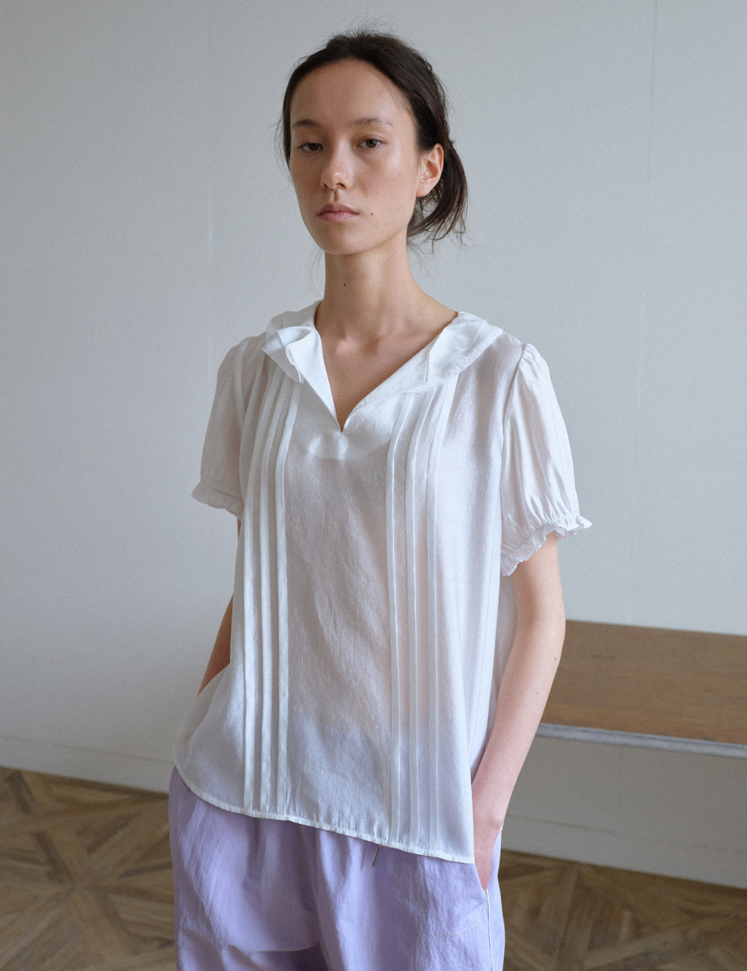 Loue Chiffon Blouse (White)