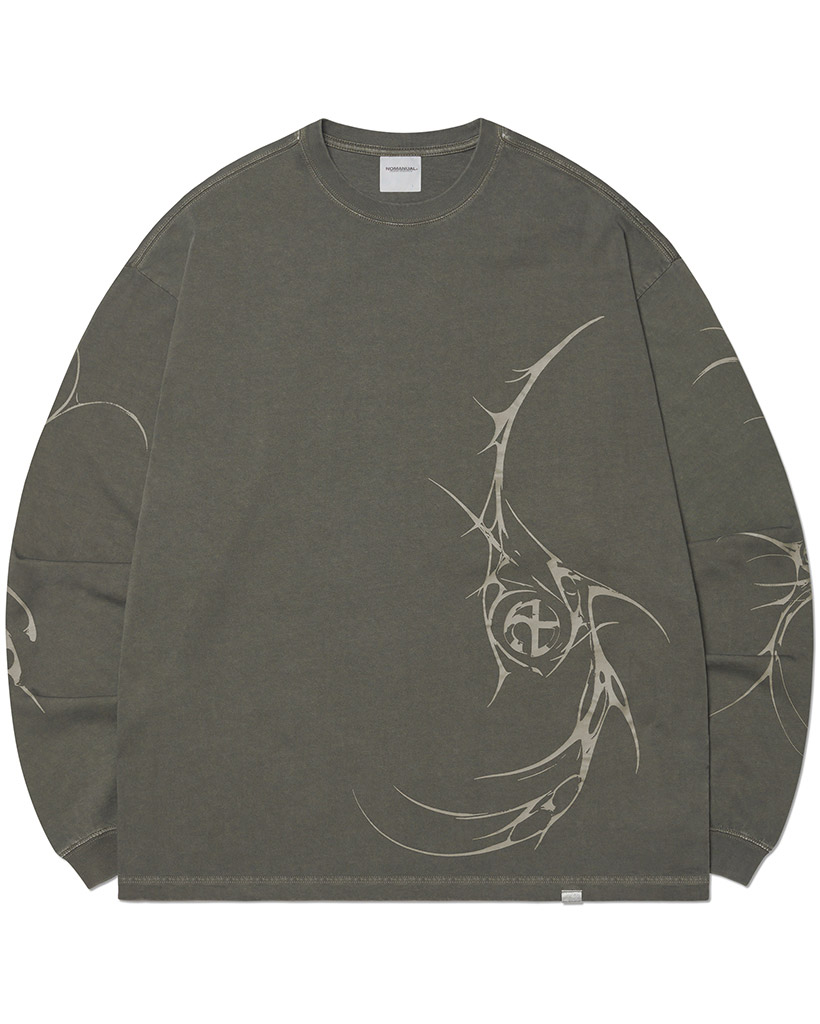 日本未入荷NOMANUALのECDYSIS DAMAGED T-SHIRT 全2色 ECDYSIS DAMAGED T-SHIRT - WASHED BROWN | ファッション通販