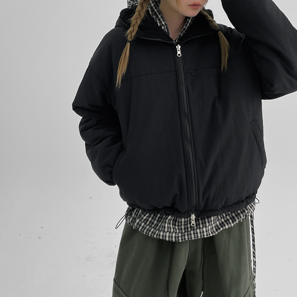 BLACKUP】アセンティックリバーシブルジャンパー・ダウンジャケット