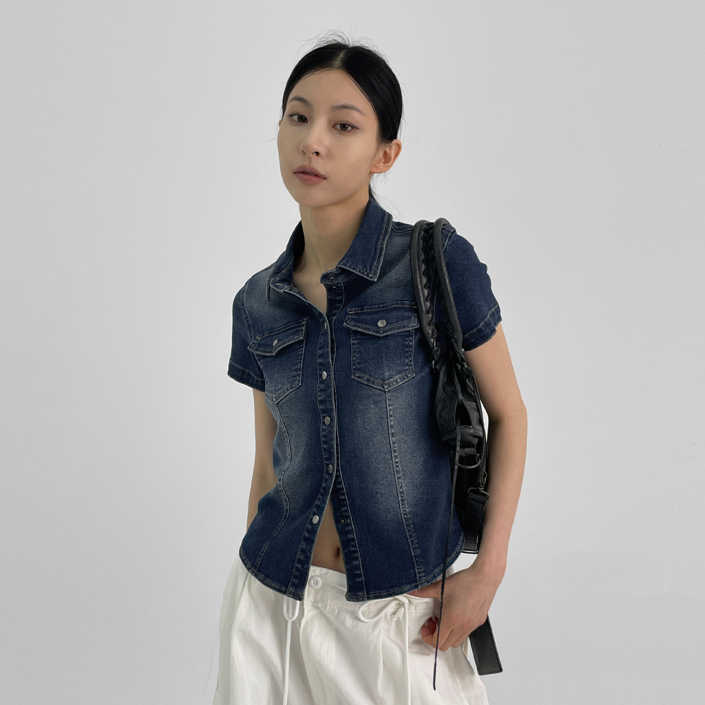 [original] ルペデニム半袖シャツ