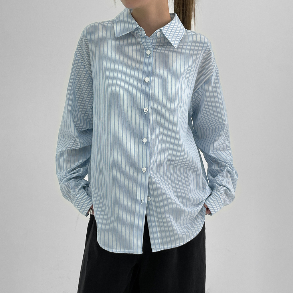 original] セディブルーズフィットストライプシャツ