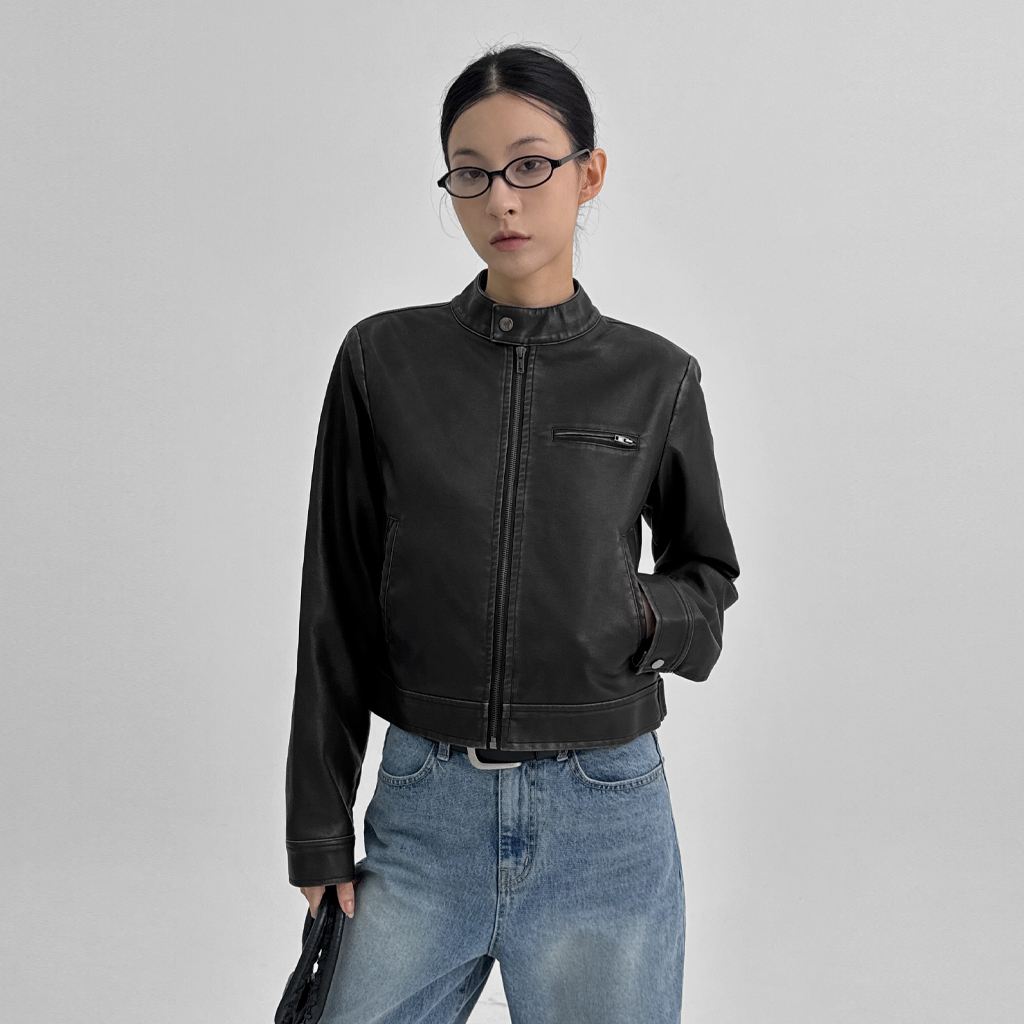 NUGU レザージャケット レザーウォッシュジャケット | ファッション通販サイト NUGU