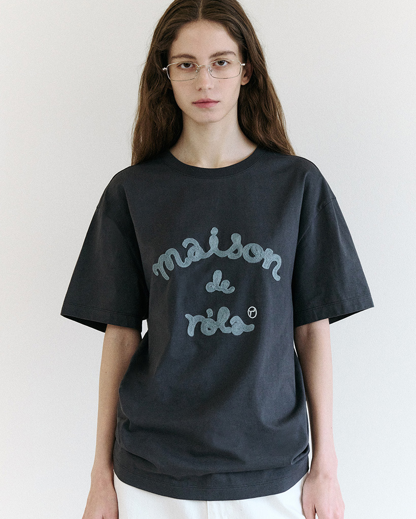 トップス MAISON DE ROLA PATCHWORK KNIT NAVY MAISON DE ROLA KNIT NAVY - ROLAROLA | 60% - Asian Fashion