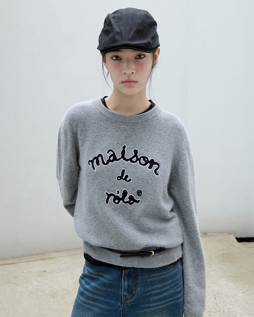 « 専用 » みにらぱっちわーく MAISON DE ROLA PATCHWORK KNIT GRAY | ファッション通販サイト NUGU
