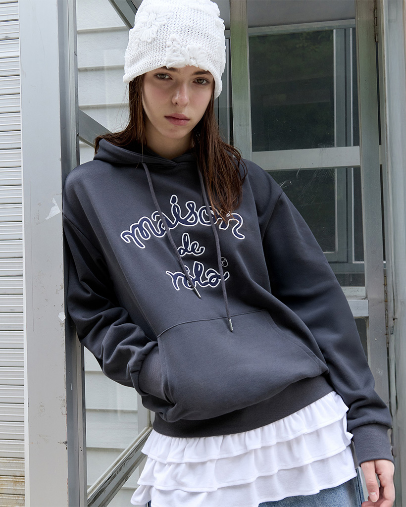 MAISON DE ROLA STRING HOODIE DEEP GRAY | ファッション通販サイト NUGU