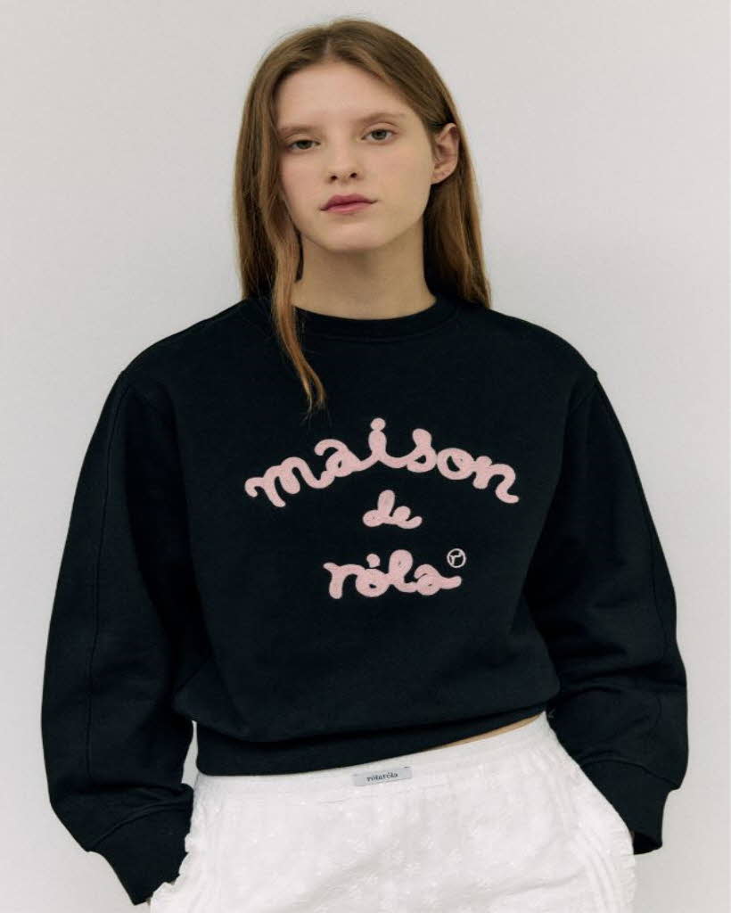 MAISON DE ROLA SWEATSHIRTS BLACK