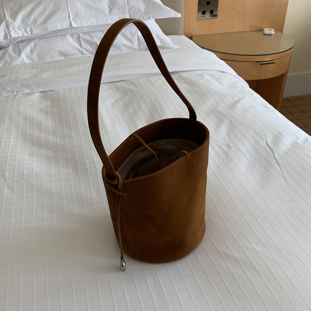 Suede Basket Bag - 3color