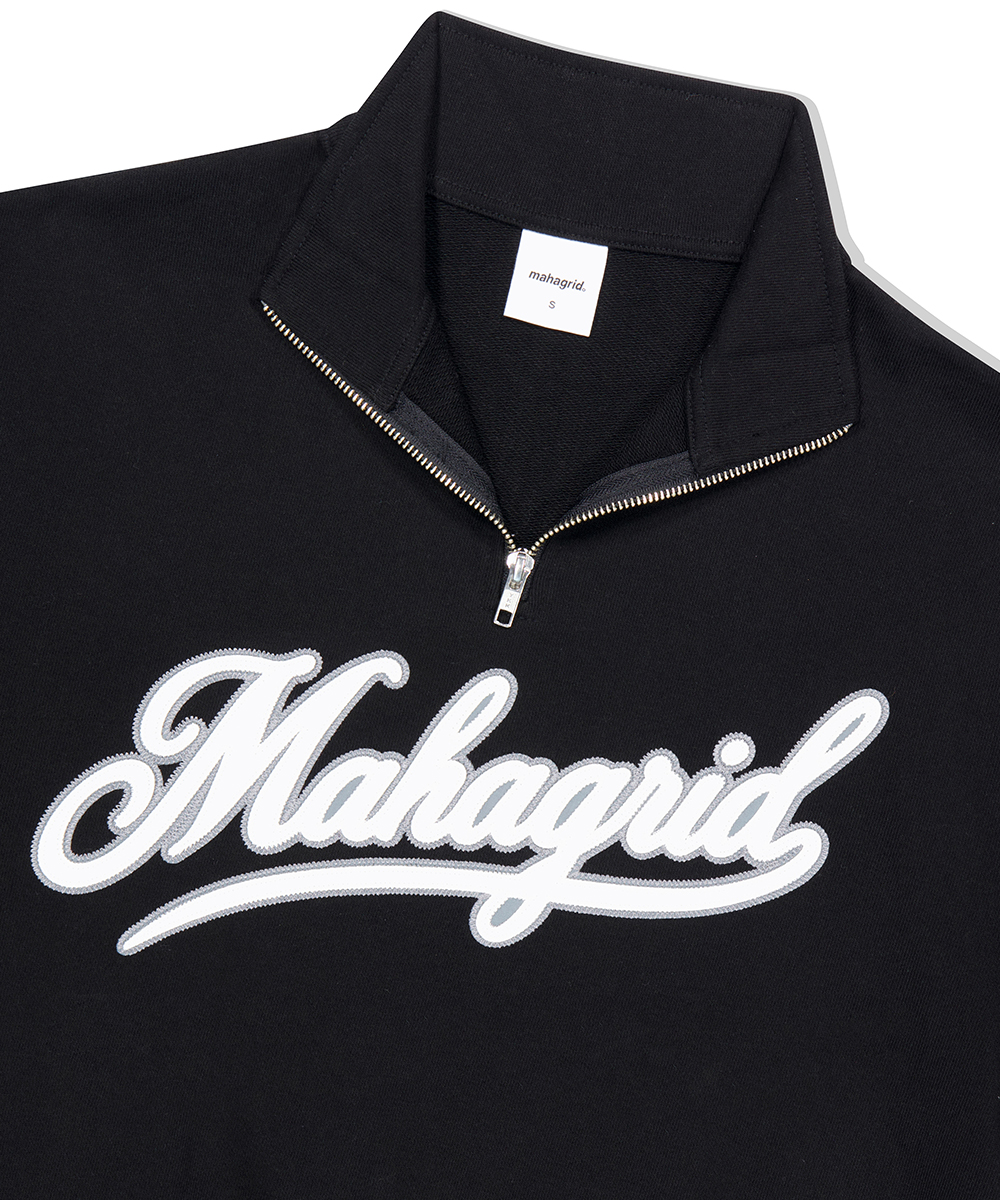 SCRIPT LOGO HALF ZIP UP [BLACK] | ファッション通販サイト NUGU