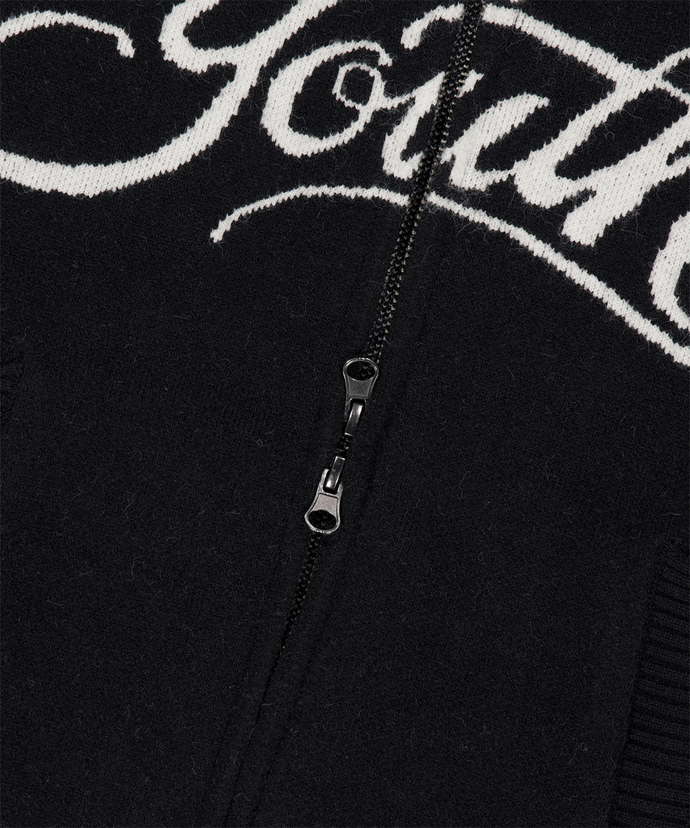 YOUTH ZIP UP CARDIGAN[BLACK] | ファッション通販サイト NUGU