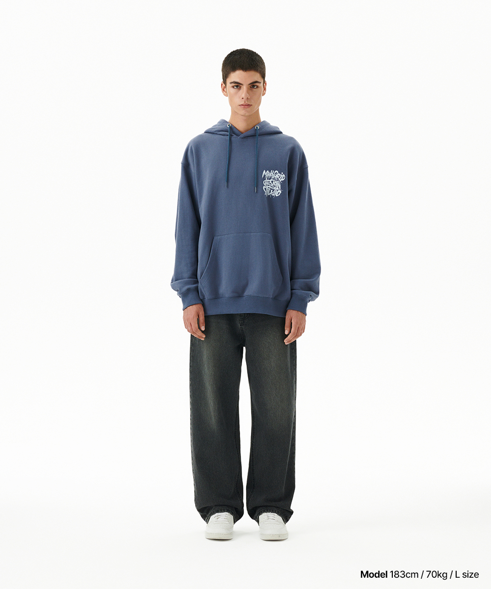 SLASH LOGO HOODIE[NAVY] | ファッション通販サイト NUGU