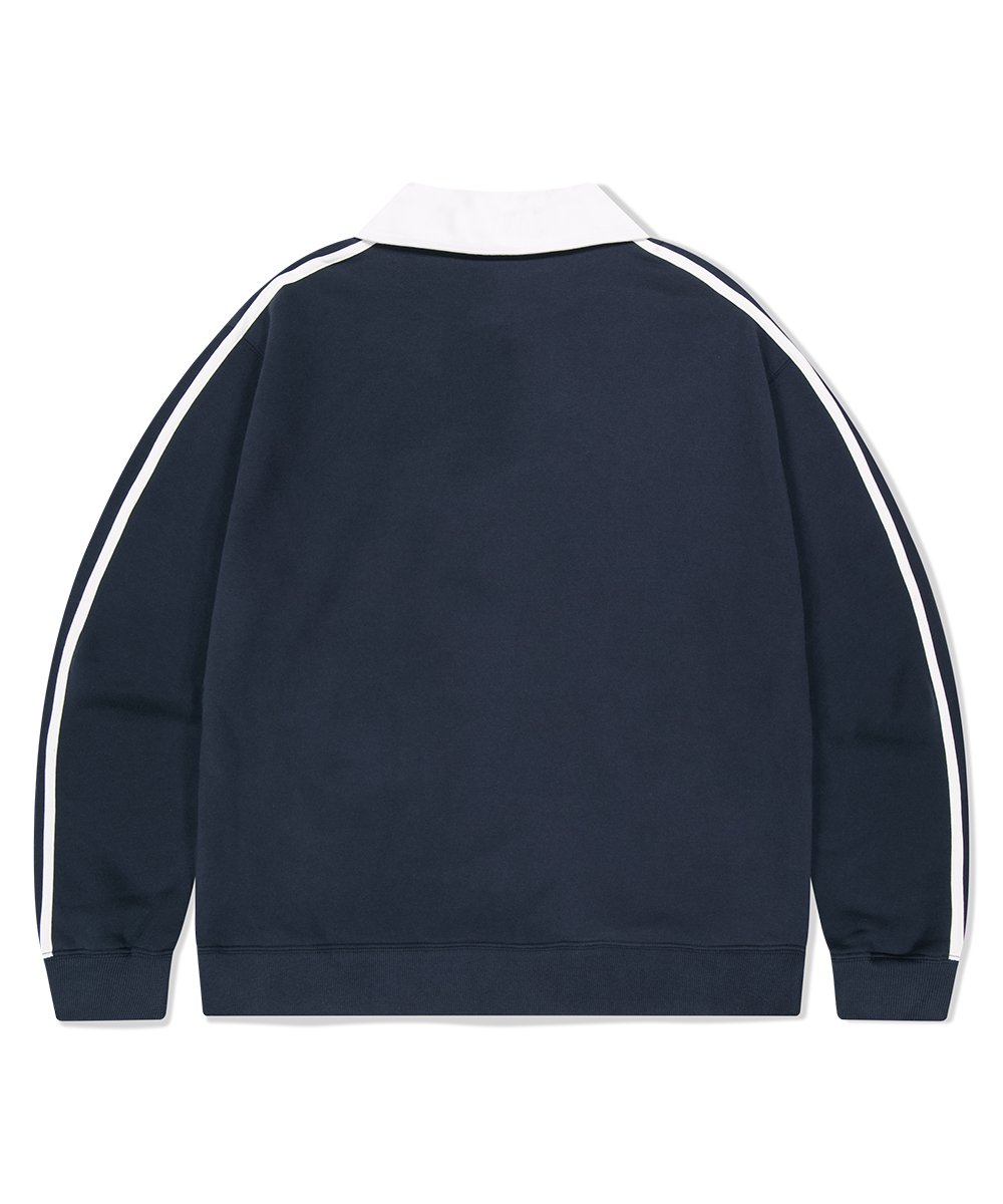 トレーナー/スウェット nugu goodday collar neck mtm TRACK COLLAR SWEATSHIRT[NAVY] | ファッション通販サイト NUGU