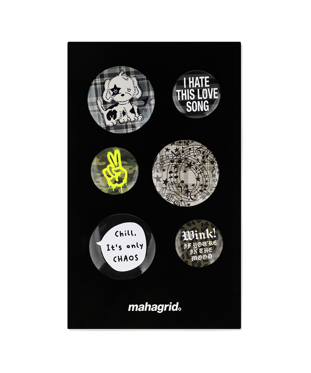 FESTA BUTTON PIN SET[BLACK]